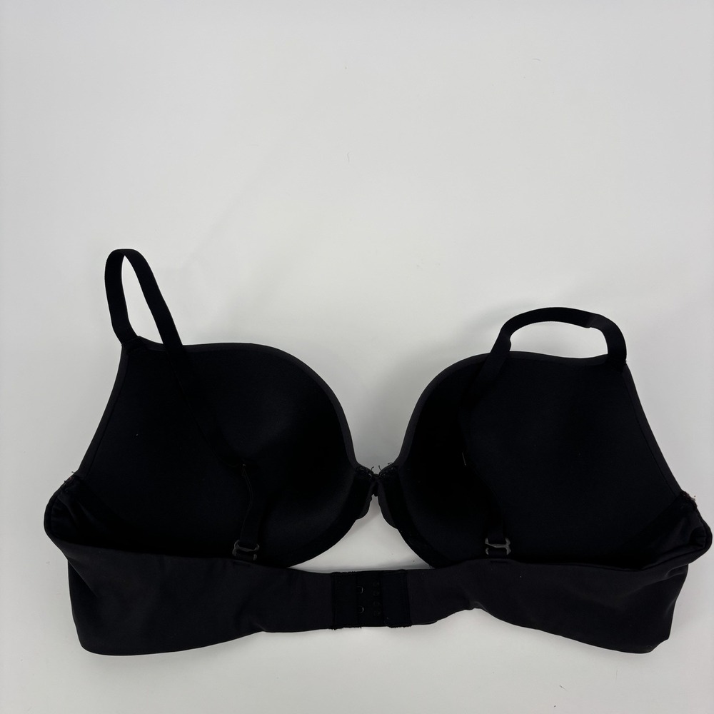 Skims Fits Everybody T Shirt Demi Bra Black Womens Size 38B Slight Push Up - Picture 2 of 5